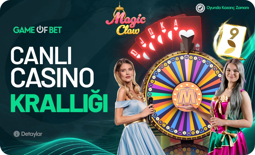 livecasino page main section